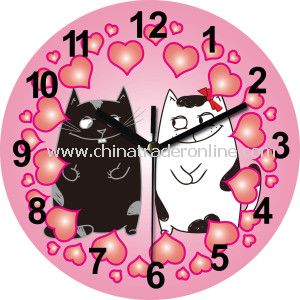 Acrylic Wall Clock with Fancy Design for Kids from China