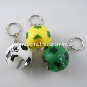 Football Shape Keychain with Bottle Opener from China