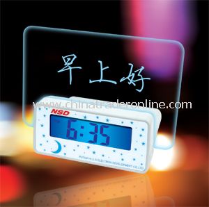 Message LCD Clock, Desktop Clock, Digital Clock