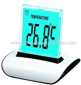 Push Panel Color-Changing LCD Clock from China