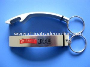 Aluminum Bottle Opener with Keychain from China