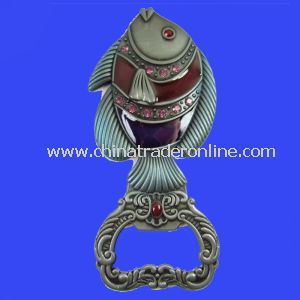 Customized Fish Shaped Keychain Bottle Opener from China