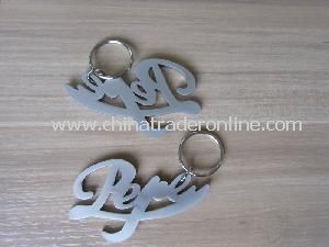 Customized Logo Chrome Plated Bottle Opener Keychain