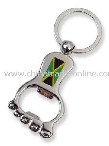 Metal Keychain With Bottle Opener