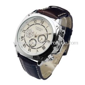 Men Seagull Movment Machanical Chronograph Watch