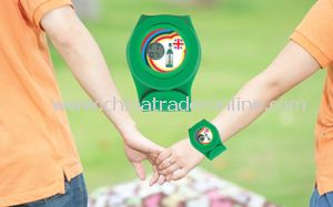 Silicone Slap Wristwatch with Electronic Watch Core Electronic Watch