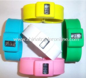 Slap Electronic Silicone Bracelet Watch from China