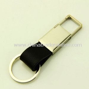 Custom Newest Design PU Metal Keychain