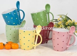 Ceramic Stoneware Coffee Mug, Colorful Cup from China