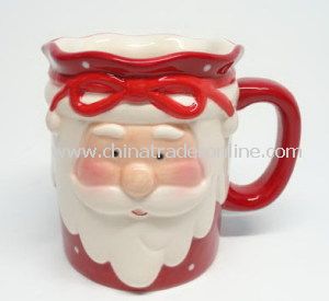 Daily Use Christmas Ceramic Santa Mug, Cup