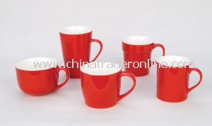 Nice Red Porcelain Mugs Ceramic Cups