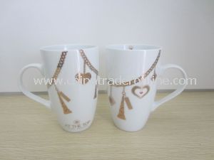 Custom White Porcelain/Ceramic Decal Promotional Coffee Mug Cup