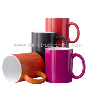 Glossy Whole Mug Colour Changed Mug from China