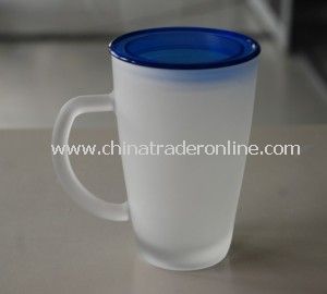 10oz Glass Drinking Cup with PP Lid