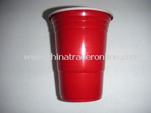 Red Color Plastic Disposable Cup from China