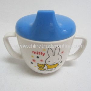 Dinnerware-Melamine Ears Cup with Plastic Lid