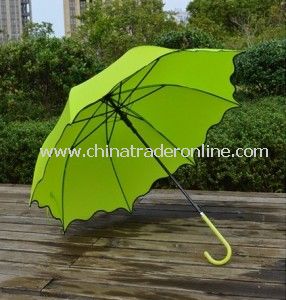 Automatic Custom Pongee Patio Lady Straight Umbrella