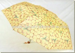 Automatic Custom Printing Lady Folding Parasol Umbrella