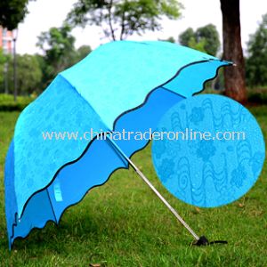 Flower Edge Beautiful Gift Umbrella Lady Sun Rain Umbrella