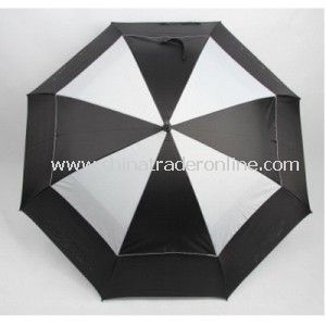 Golf Automatic Double Layers Umbrella, Golf Sun Umbrella,  Sports Umbreall from China