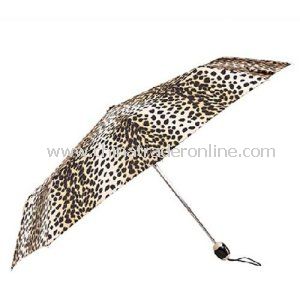 Auto Open/Close Lady Leopard Advertising 3 Folding Umbrella