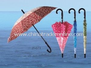 Colorful Printing Straight Umbrella from China