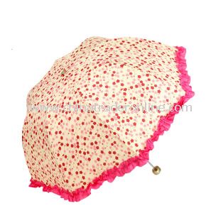 Wholesale Creative Sun Protection Woman 3 Folding Umbrella from China