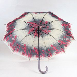 23inch Heat Transfer Print Straight Umbrella