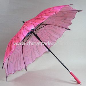 23inch New Design Heat Transfer Print Pongee Straight Umbrella