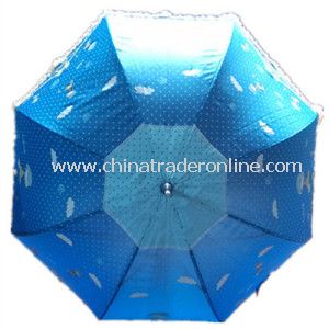 Lace Printing Straight Umbrella from China