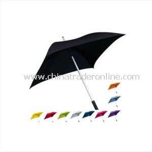 Stylish Aluminum 4 Panels Windproof Square Straight Umbrella from China