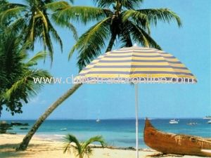 Wholesale Pongee Seaside Patio Promotional Beach Umbrella