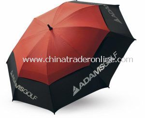 Black and Red Windproof Double Advertising Golf Umbrella from China