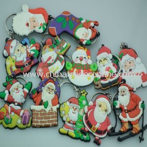 PVC Christmas Keychain