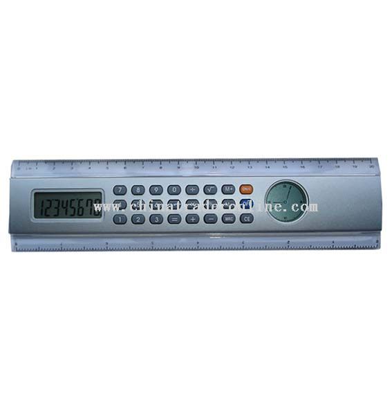 ruler calculator with hand clock