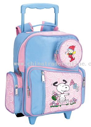 Micro fiber WHEELED SCHOOL BAG from China