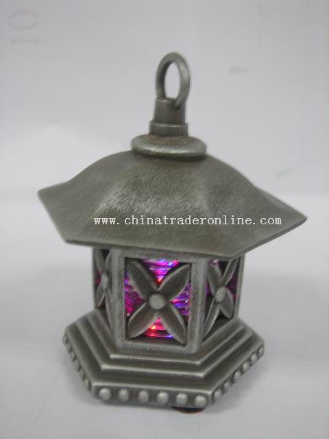 SILVER LED CANDLEHOLDER