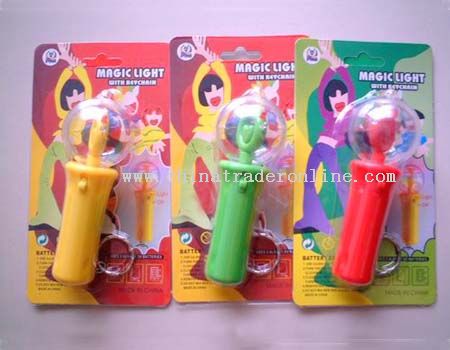 magic light with keychain from China