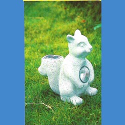rabbit solar resin garden lights