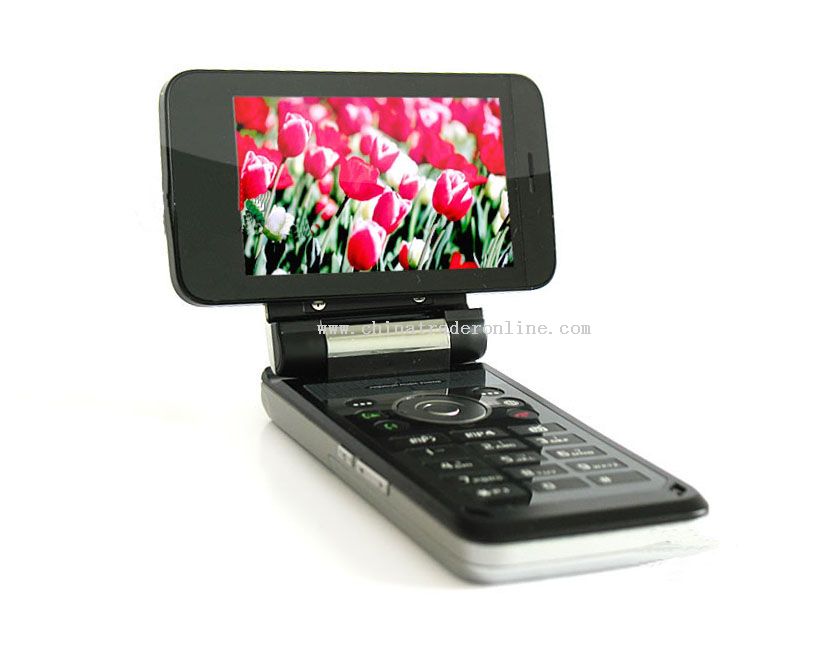Revolving Screen Tri-Band Dual Sim TV Mobile Phone