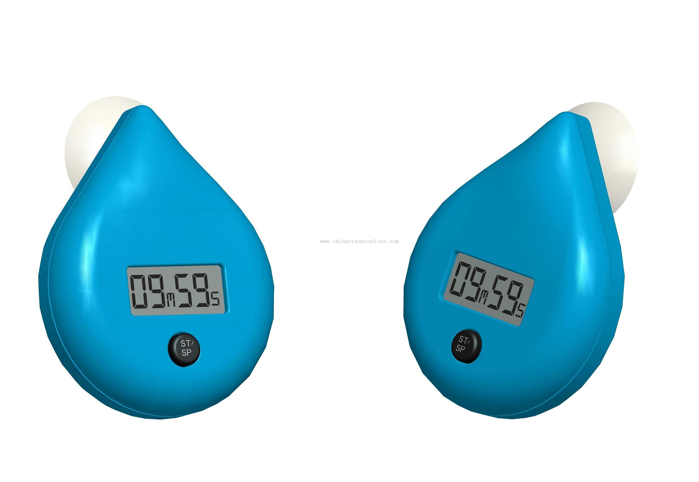 water drop shower timer