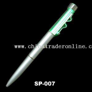 Slim Light Pen with single LED 3 frequency Flashing Patterns from China
