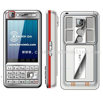 TV mobile phone with dual sim card with bluetooth with fm radio with double camera