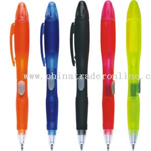 Frosted barrel pen