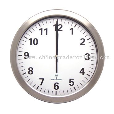 Metal Radio Controlled Wall Clock