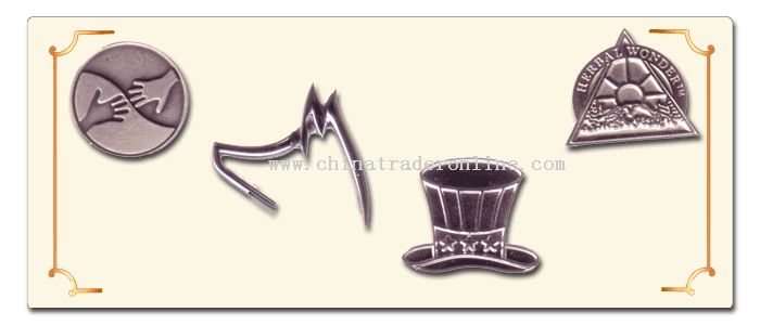 Genuine 925 Silver metal lapel pins