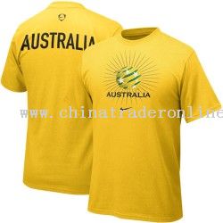 Australia Gold 2009 World Cup Soccer Euro T-shirt