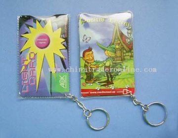 card-shape led keychain