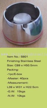 Finishing Stainless Steel Ashtray