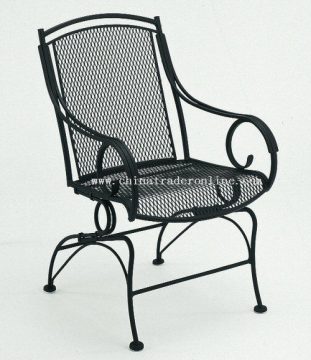 wrought iron chair
